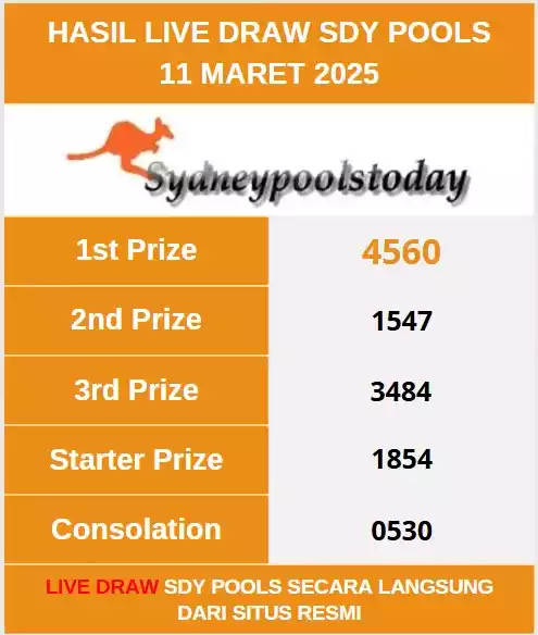 Live Draw Sdy 11 Maret 2025