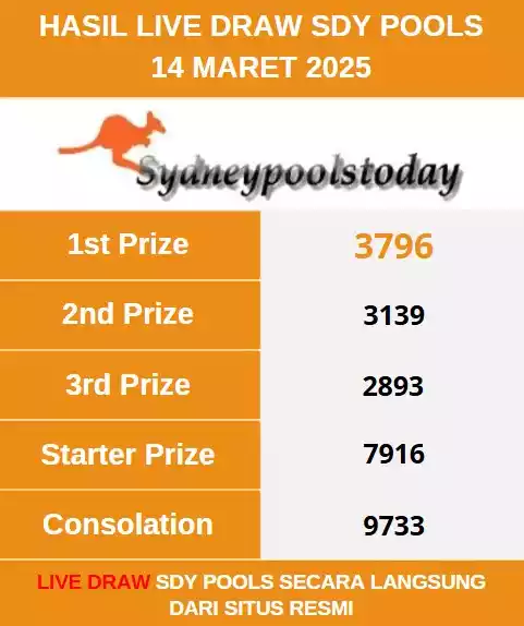 Live Draw Sdy 14 Maret 2025